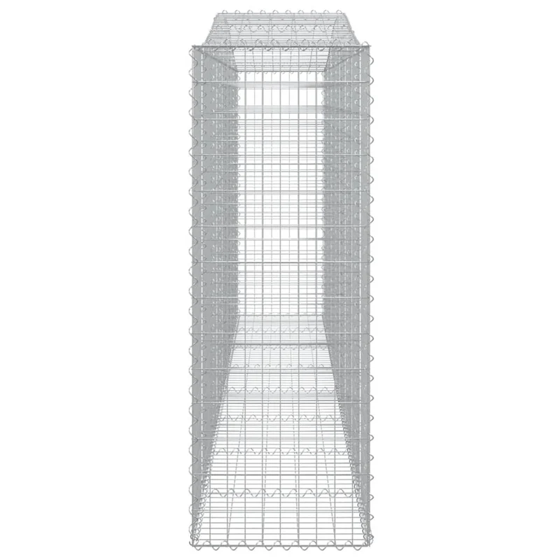 Cestas Gaviones 9 Uds Forma De Arco Hierro 400x50x140/160 Cm