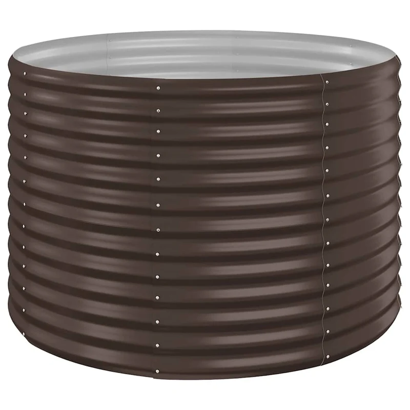 Jardinera Arriate Acero Galvanizado Marrón 100x100x68cm