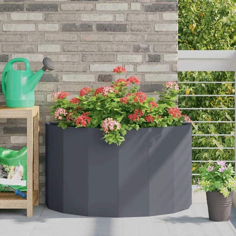 Jardinera Antracita 90 X 45 X 50 Cm Acero