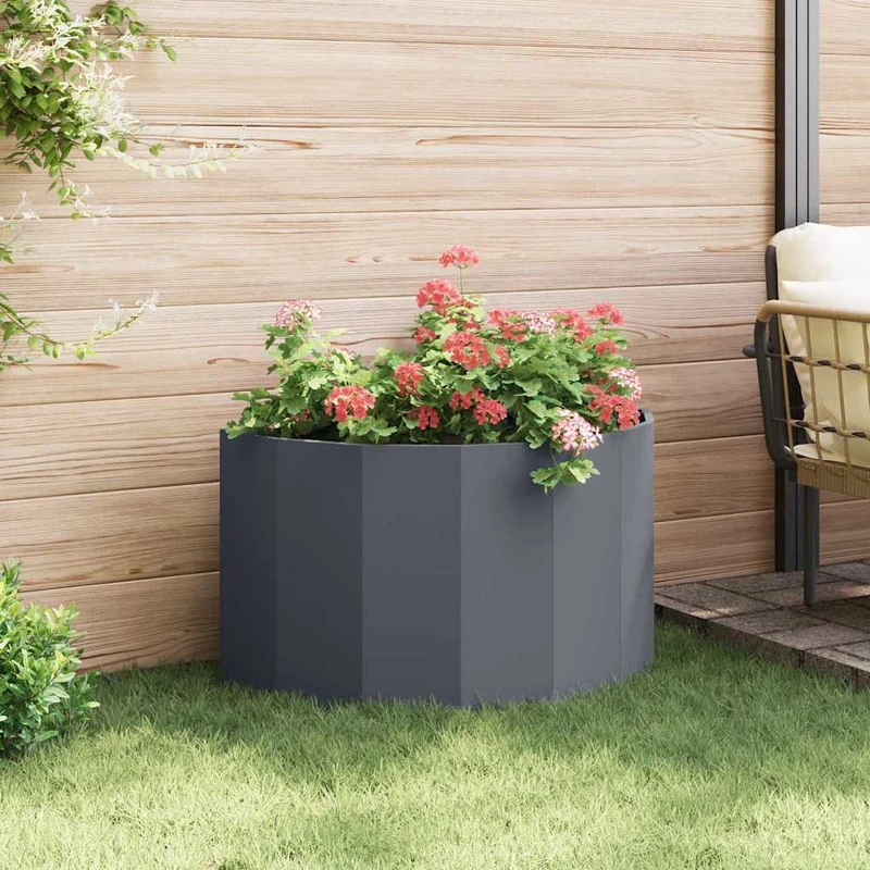 Jardinera Antracita 90 X 45 X 50 Cm Acero