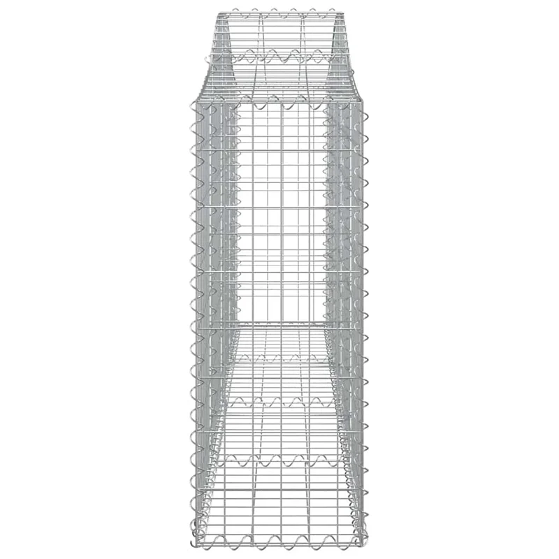 Cestas De Gaviones 30 Uds Forma De Arco Hierro 200x30x80/100 Cm