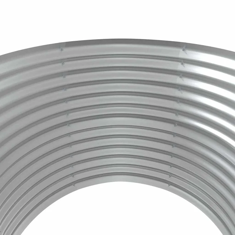 Jardinera Arriate Acero Galvanizado Plata 100x100x68 Cm