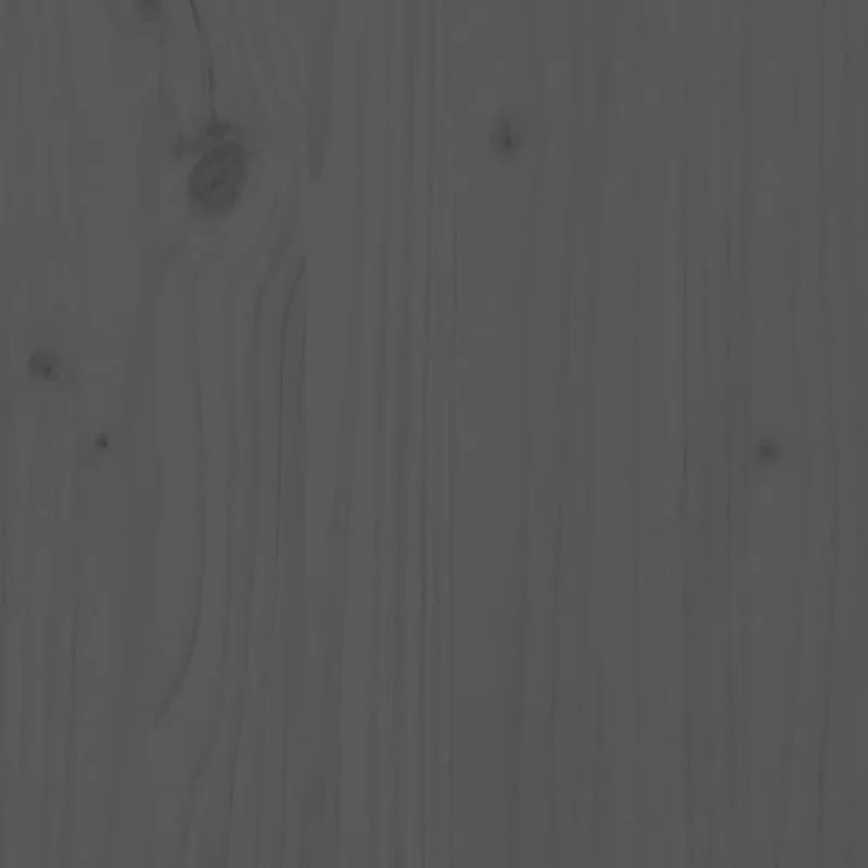 Jardinera De Madera Maciza De Pino Gris 84,5x84x75 Cm