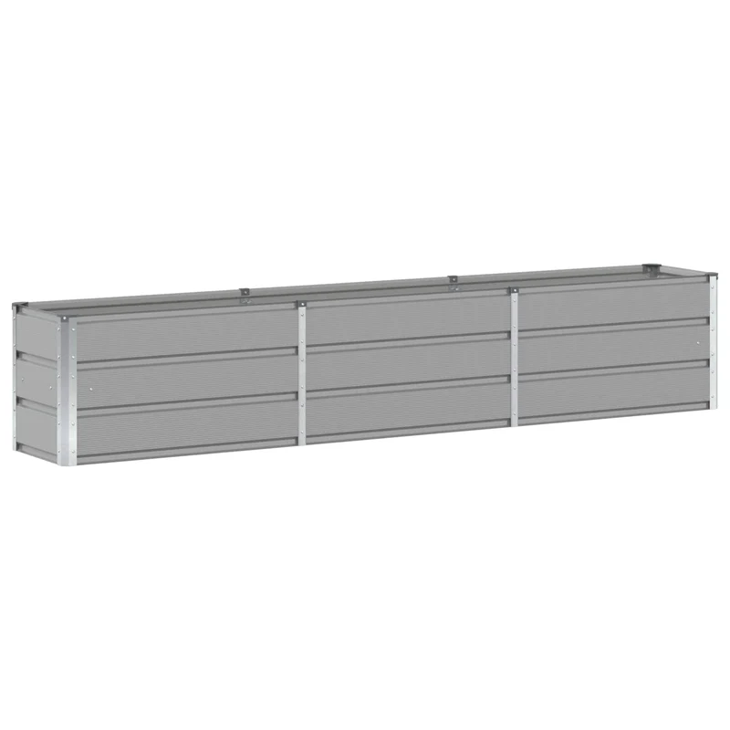 Jardinera Gris Claro 240 X 40 X 45 Cm Acero