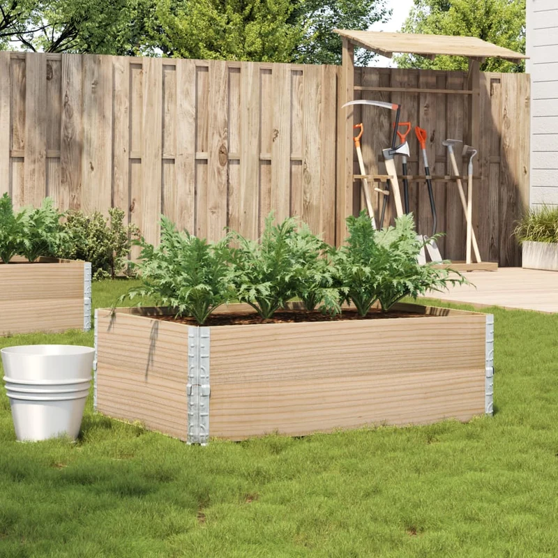 Jardinera De Madera Maciza De Pino 120x80 Cm