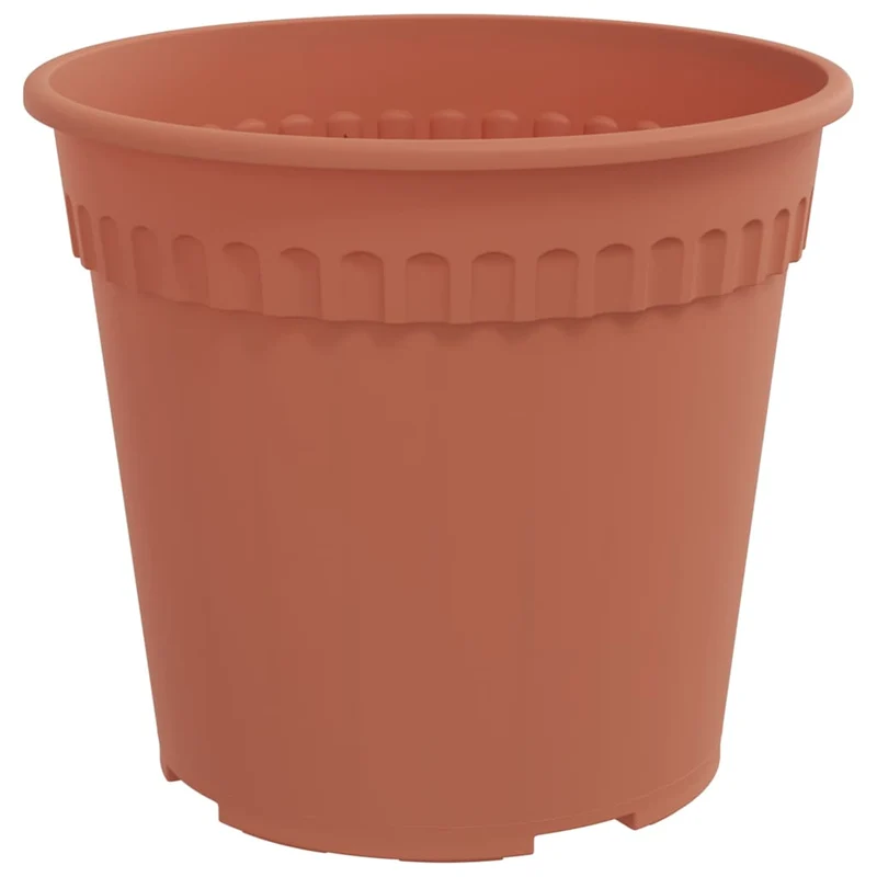 Macetas 24 Uds. Rojo Ladrillo Plástico