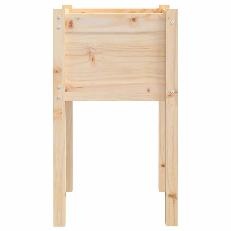 Jardineras 2 Uds Madera Maciza De Pino 40x40x70 Cm