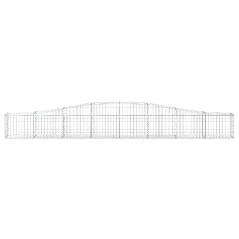 Cestas De Gaviones 20 Uds Forma De Arco Hierro 400x30x40/60 Cm