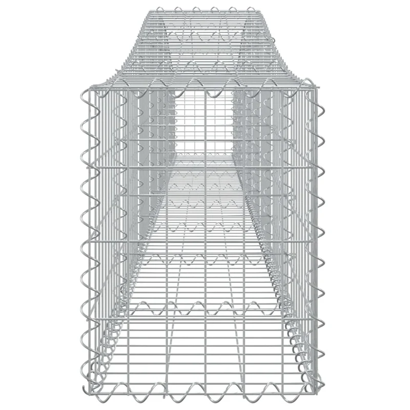 Cestas De Gaviones 20 Uds Forma De Arco Hierro 400x30x40/60 Cm