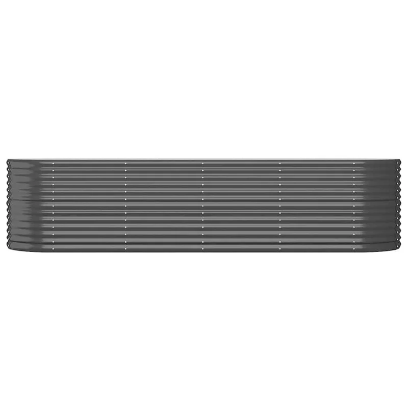 Jardinera Arriate Acero Galvanizado Antracita 296x80x68 Cm