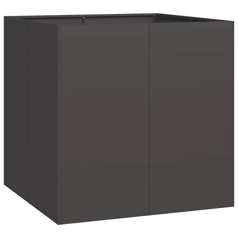 Jardinera Acero Negro 80x80x80 Cm