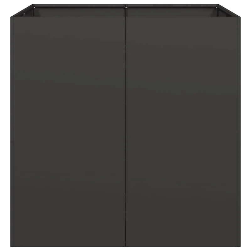 Jardinera Acero Negro 80x80x80 Cm