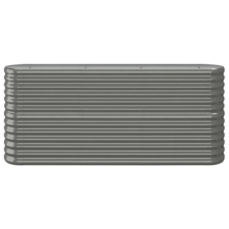 Jardinera Arriate Acero Galvanizado Gris 152x40x68 Cm