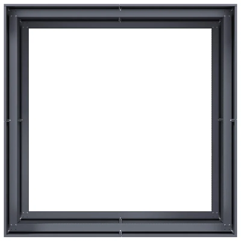 Jardinera Acero Gris Antracita 100x100x80 Cm