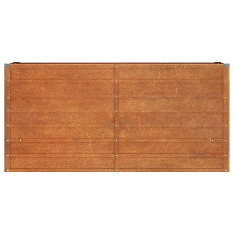 Arriate Oxidado De Acero Corten 160x40x77 Cm