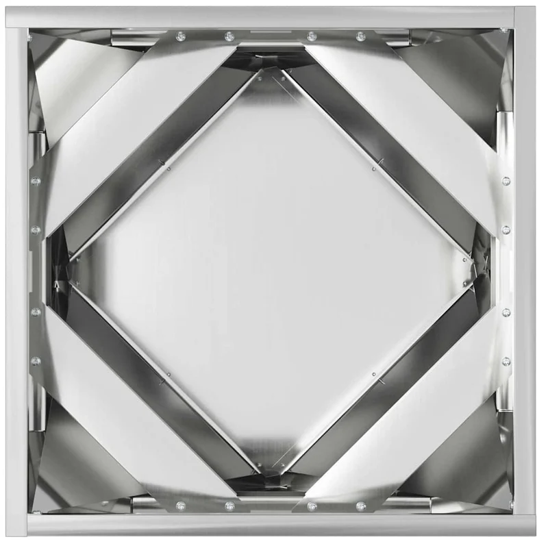 Jardinera Plateado 40 X 40 X 40 Cm Acero Galvanizado