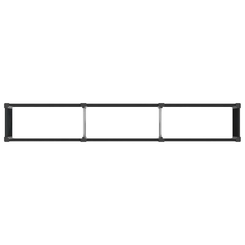 Arriate Elevado Negro 300 X 50 X 91 Cm Wpc Y Aluminio