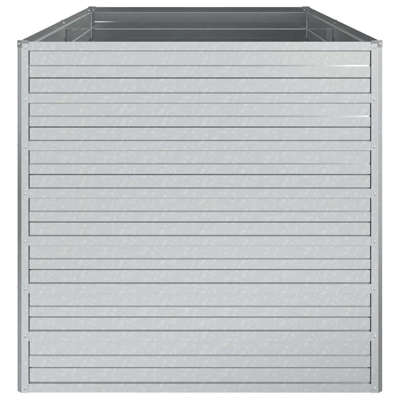 Arriate De Acero Galvanizado Plateado 160x80x77 Cm