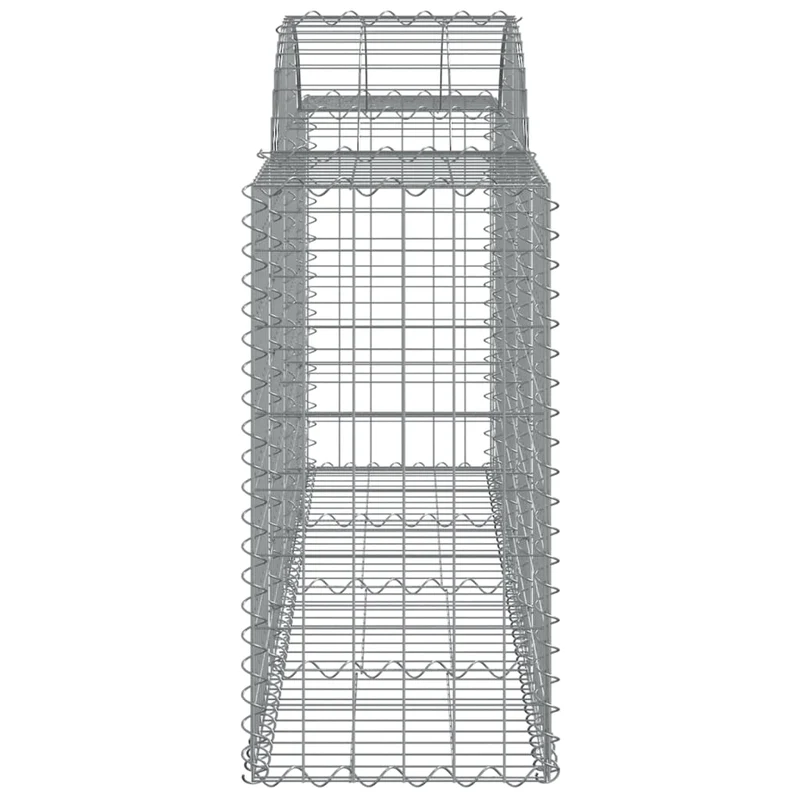 Cestas De Gaviones 12 Uds Forma De Arco Hierro 200x50x80/100 Cm