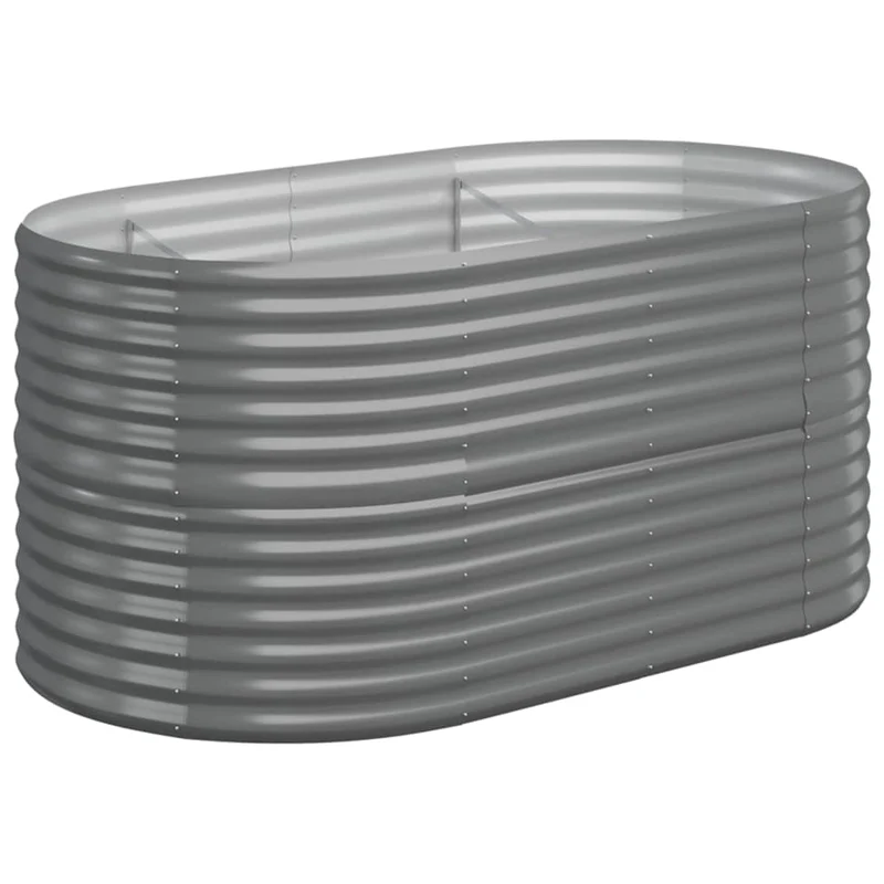 Jardinera Arriate Acero Galvanizado Gris 152x80x68 Cm