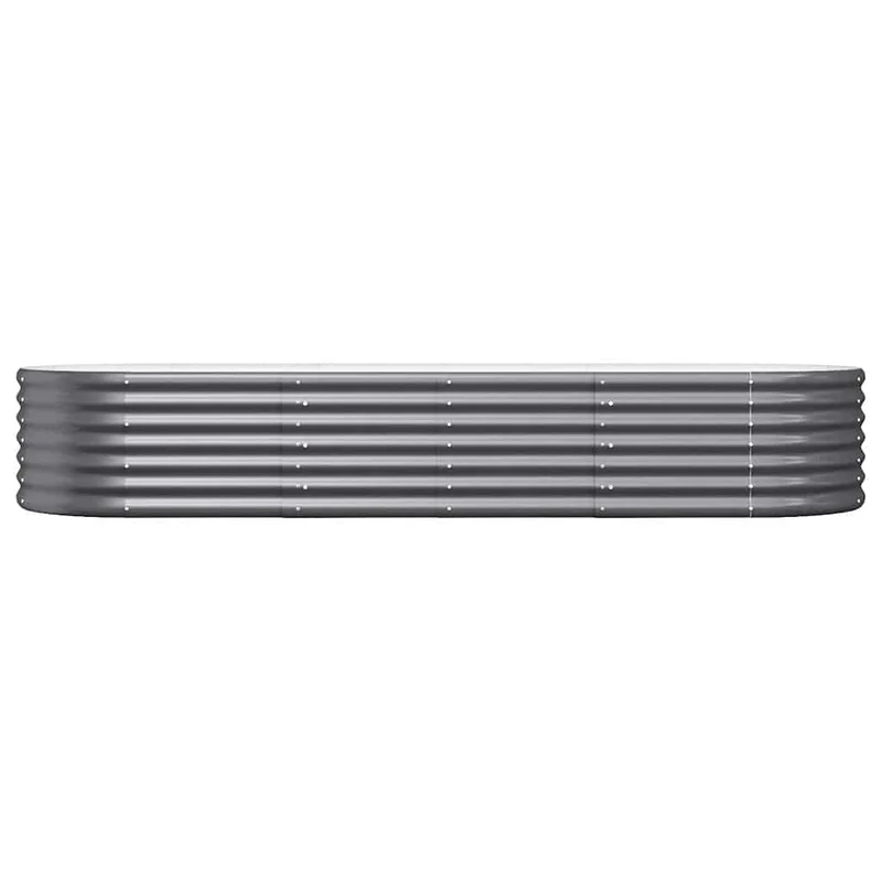 Jardinera Arriate Acero Galvanizado Antracita 224x80x36 Cm