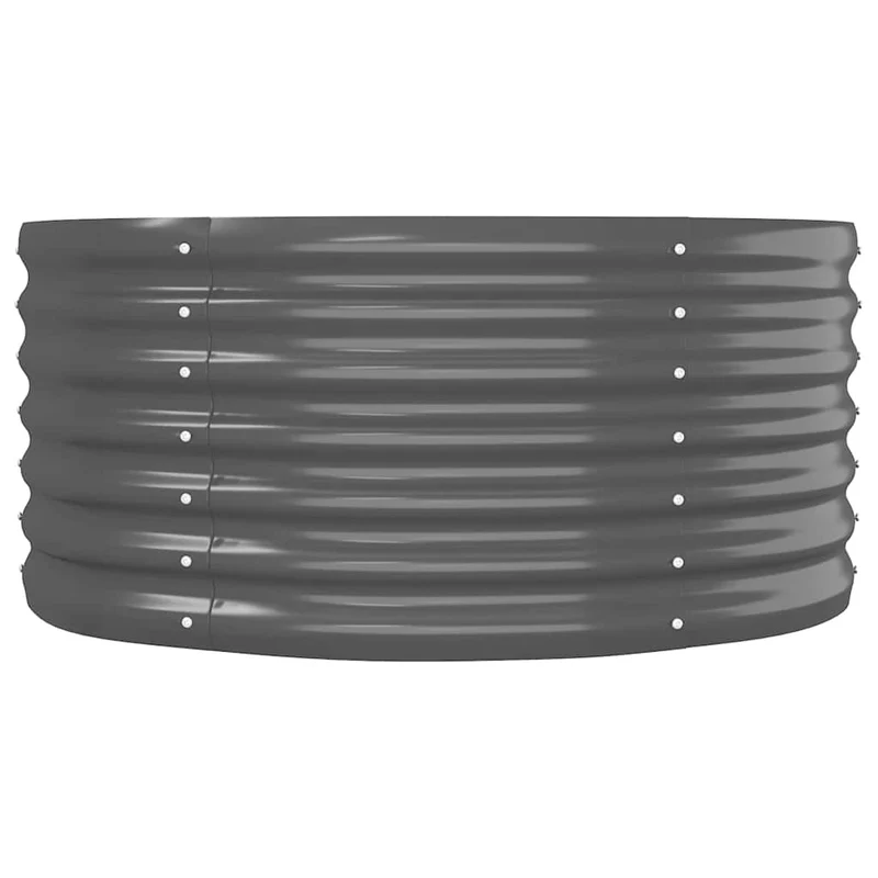 Jardinera Arriate Acero Galvanizado Antracita 224x80x36 Cm