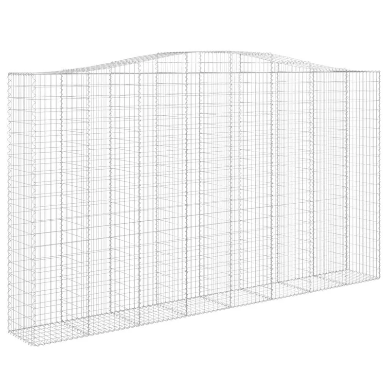 Cestas De Gaviones 6 Uds Forma De Arco Hierro 400x50x220/240 Cm