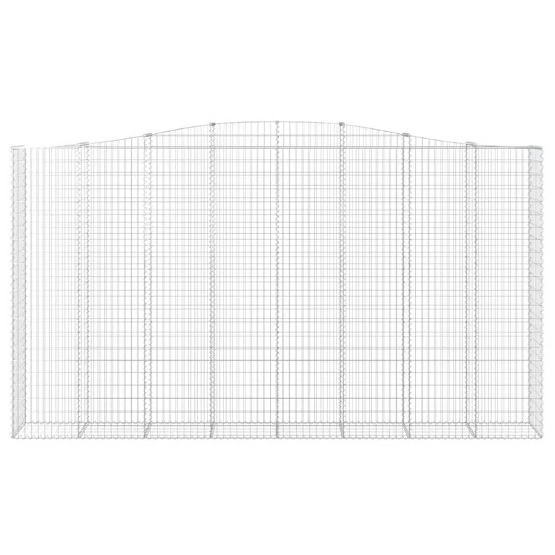 Cestas De Gaviones 6 Uds Forma De Arco Hierro 400x50x220/240 Cm