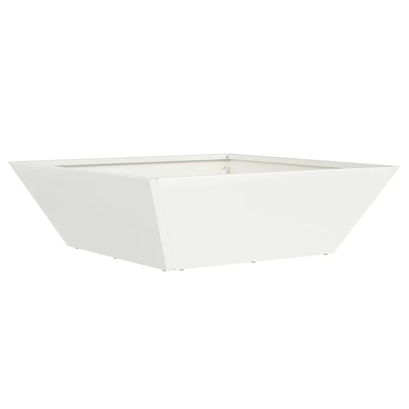 Macetero De Jardín 5 Uds. Blanco 50 X 50 X 15 Cm