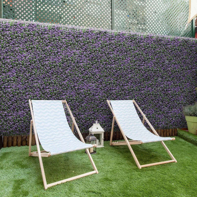 Jardín Vertical Buxus Lavanda. Pack 4 unidades 50 x 50 cm. Bonerva
