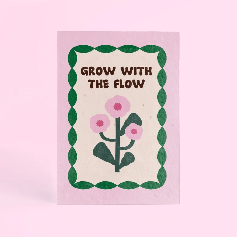 Pack 3 Postales Plantables – Grow With The Flow, Have A Nice Day Y Wish You Were Here - Resetea