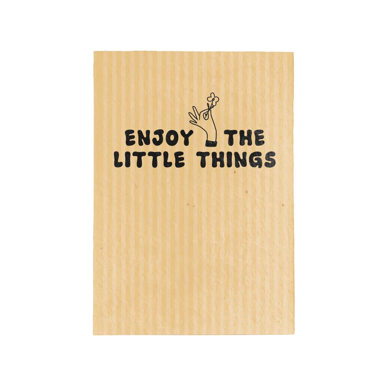 Postal Plantable Enjoy The Little Things Con Semillas De Manzanilla – Papel Reciclado - Resetea