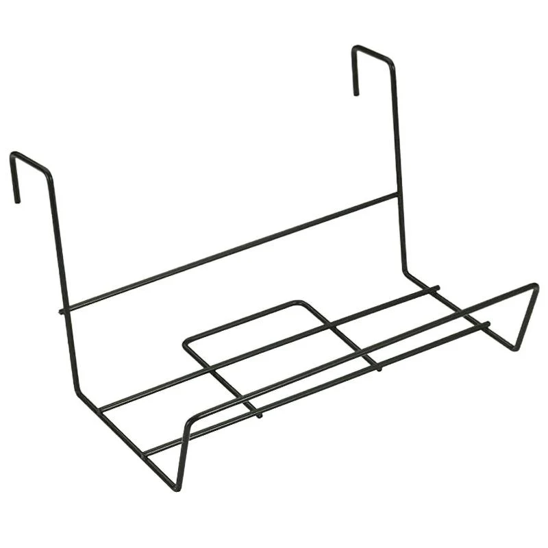 Soporte Para Jardinera Balcon Acero Plastificado Negro 41x18 Cm.