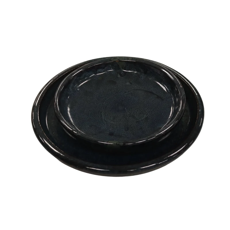 Soucoupe ronde 35cm noir