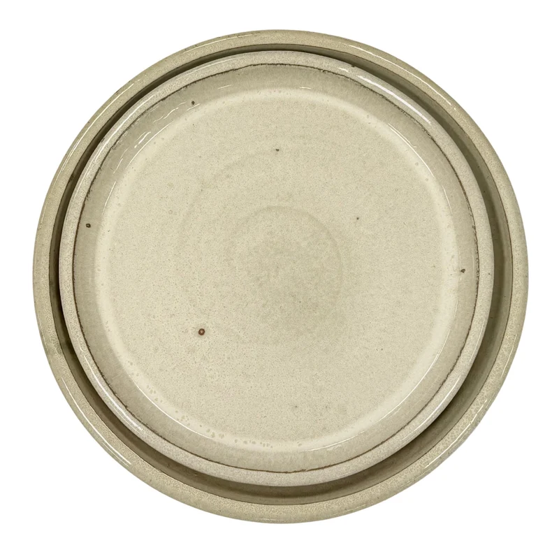 Soucoupe ronde 35cm crème