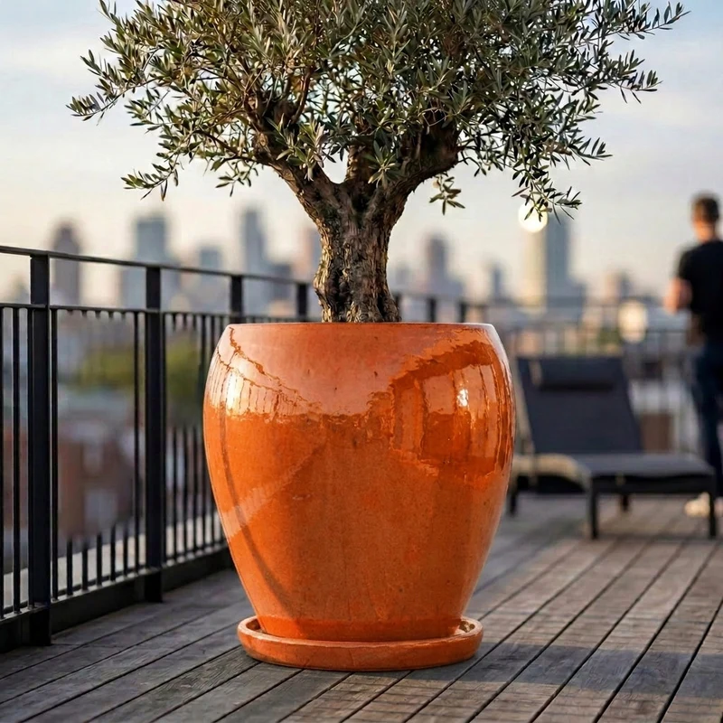 Soucoupe ronde 40cm aurore