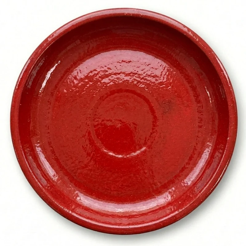 Soucoupe ronde 40cm rouge