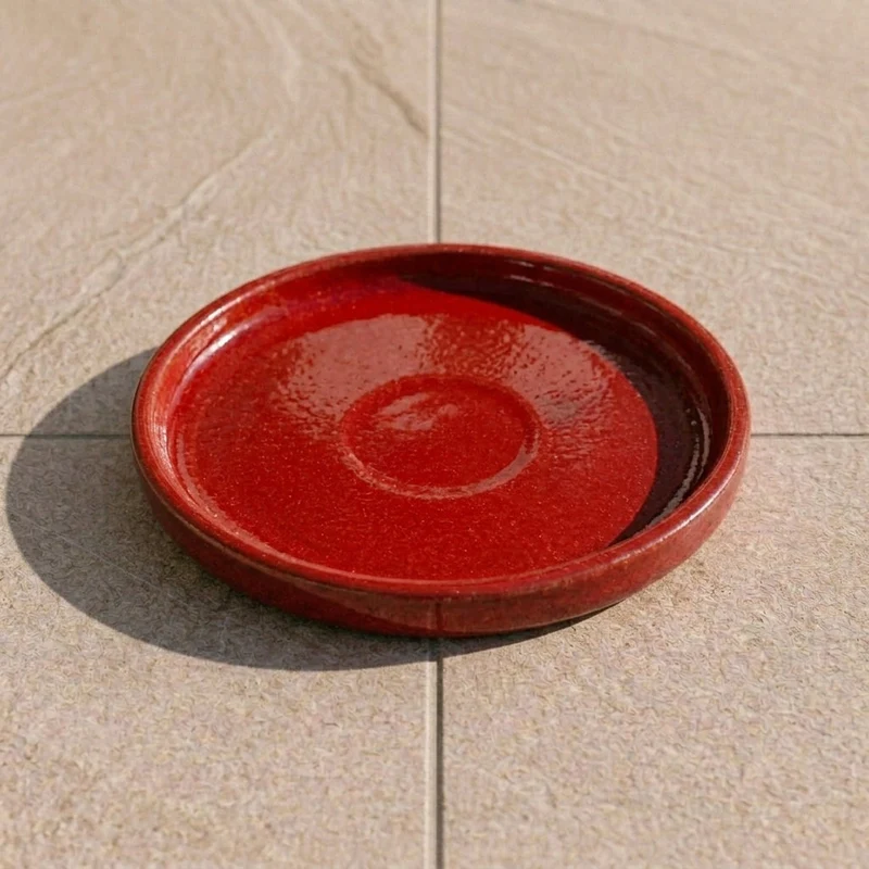 Soucoupe 28cm rouge