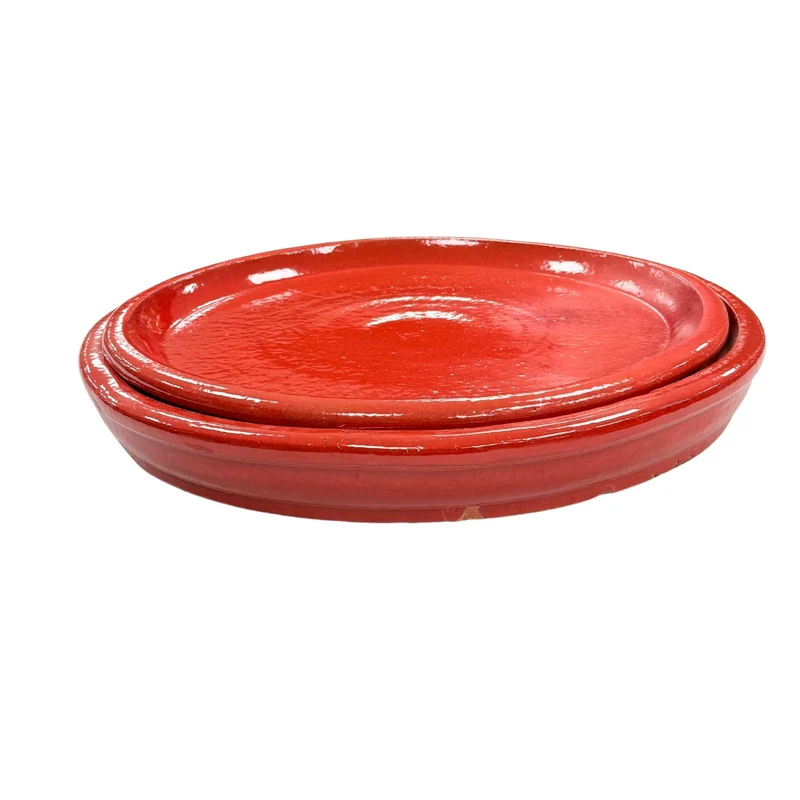 Soucoupe 28cm rouge