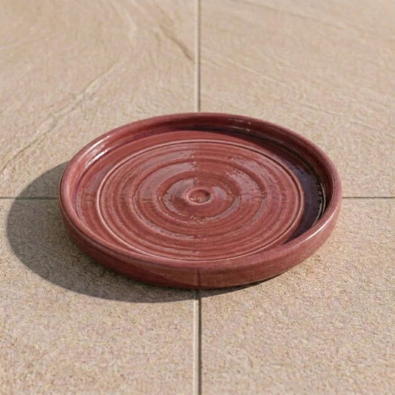 Soucoupe 28cm rose