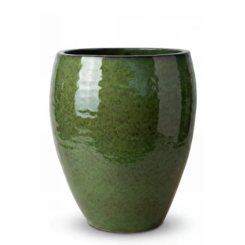 Pot POSEIDON 28x31cm vert tropical