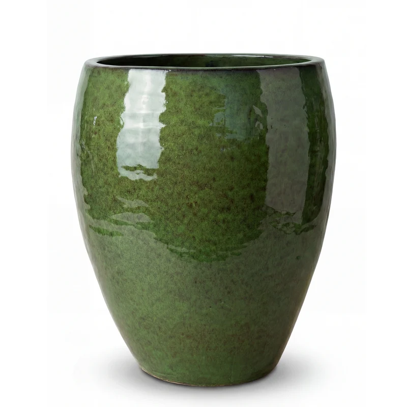 Pot POSEIDON 36x43cm vert tropical