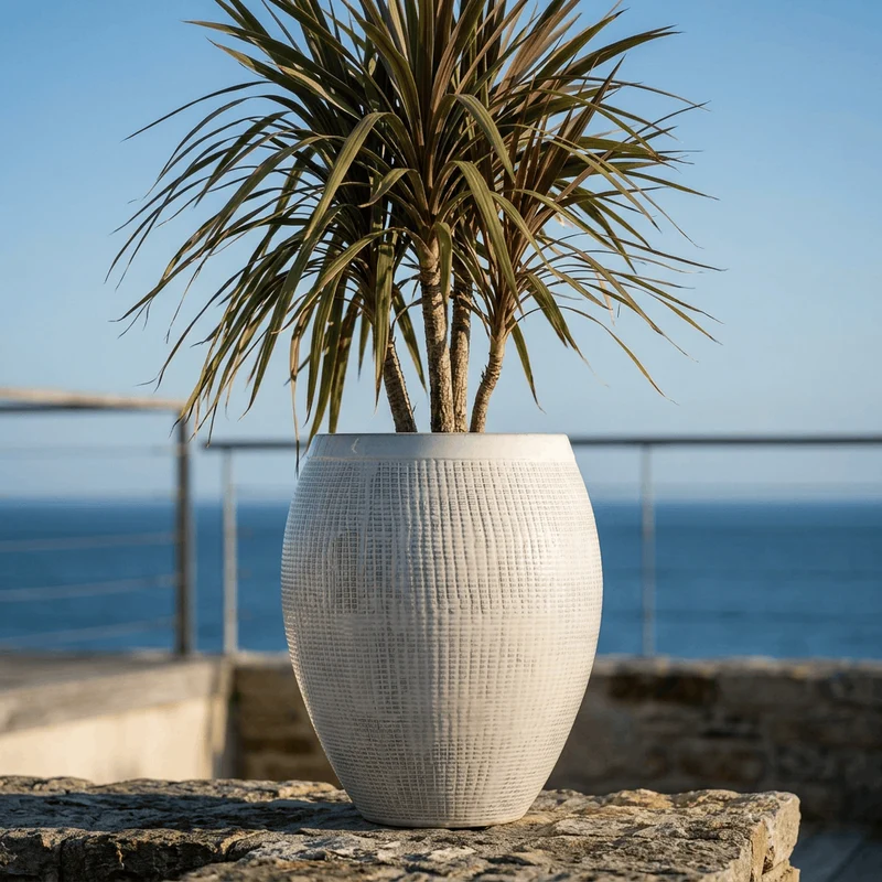 Pot COCOON 66x76cm crème