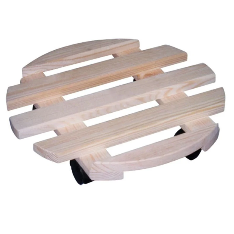 Practo Support à roulettes pour plantes en bois 837R 35 x 35 cm