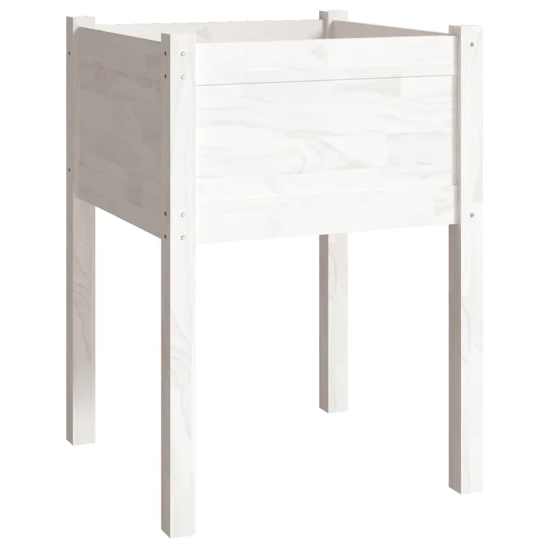 Jardineras 2 Uds Madera Maciza De Pino 50x50x70 Cm