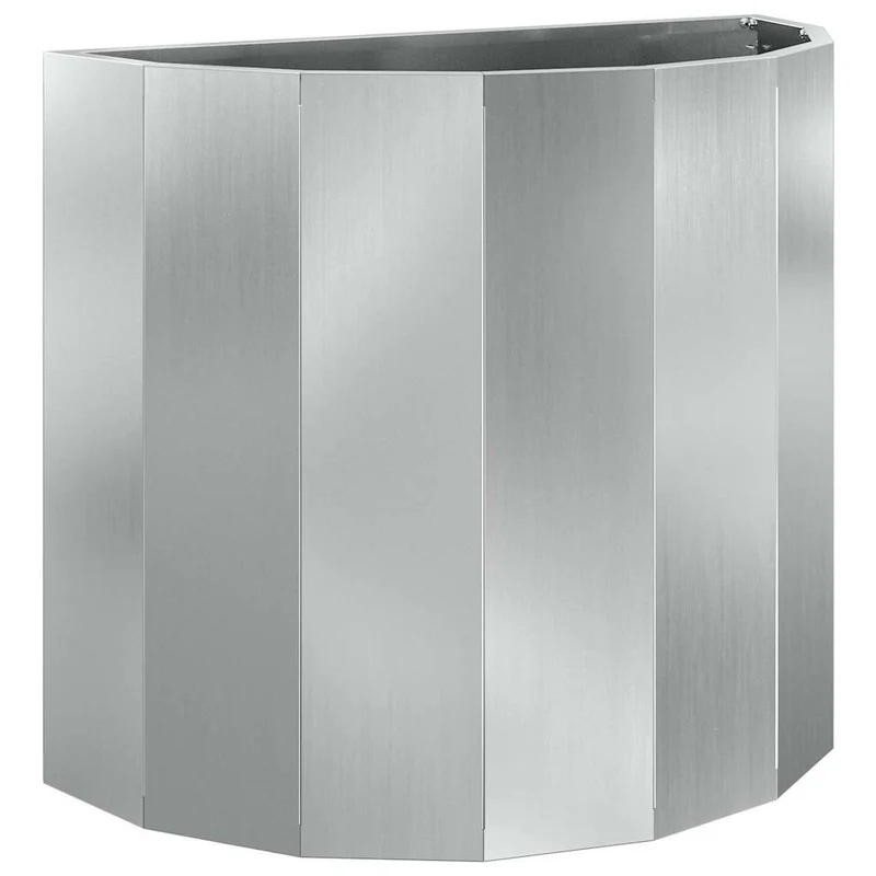 Jardinera Plateado 60 X 30 X 50 Cm Acero Galvanizado