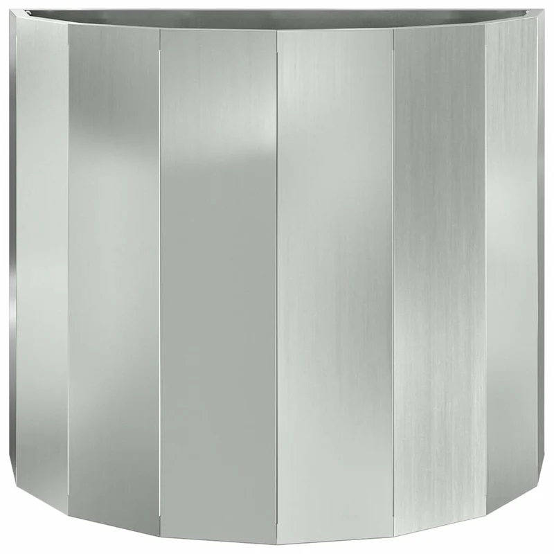 Jardinera Plateado 60 X 30 X 50 Cm Acero Galvanizado