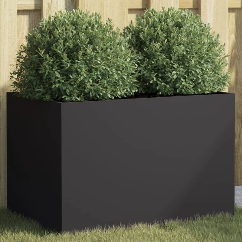 Jardinera Acero Negro 62x40x39 Cm