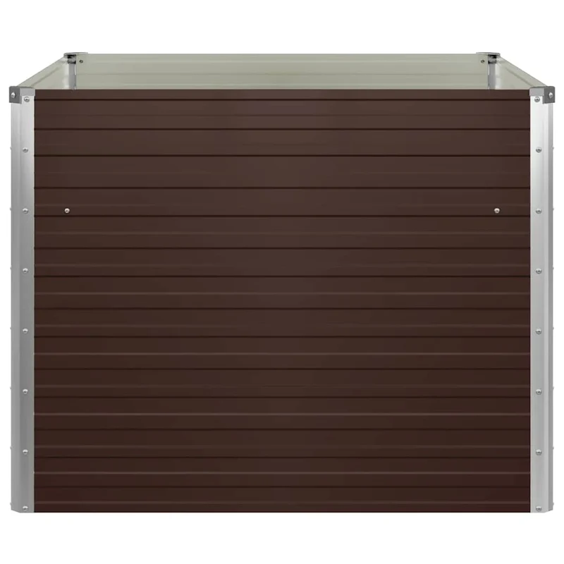 Mesa De Cultivo De Acero Galvanizado Marrón 100x100x77 Cm