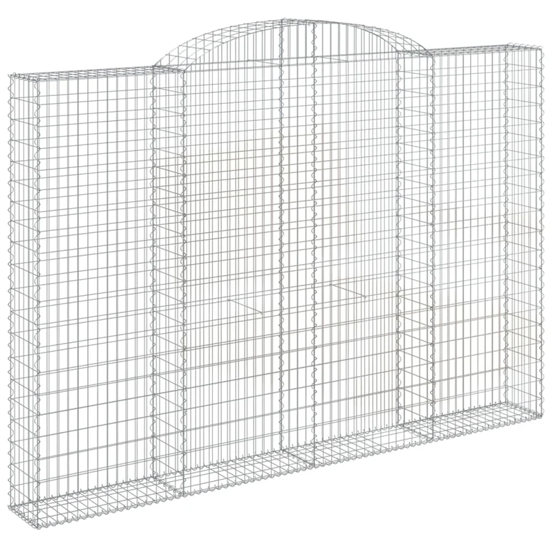 Cestas De Gaviones 4 Uds Forma De Arco Hierro 300x30x200/220 Cm
